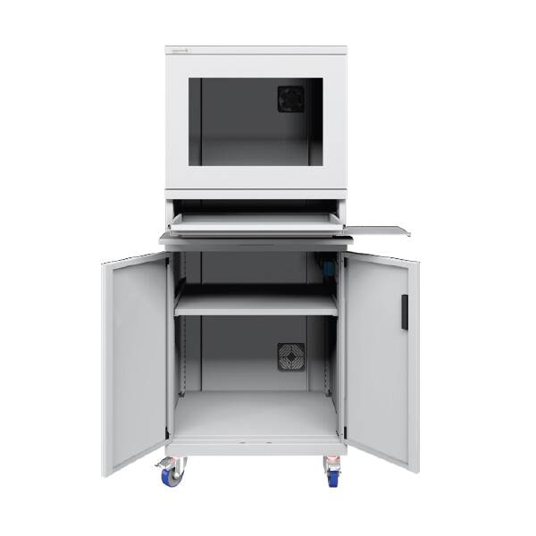 ארונית מחשב ניידת עם מדף ארונית מחשב ניידת עם מדף