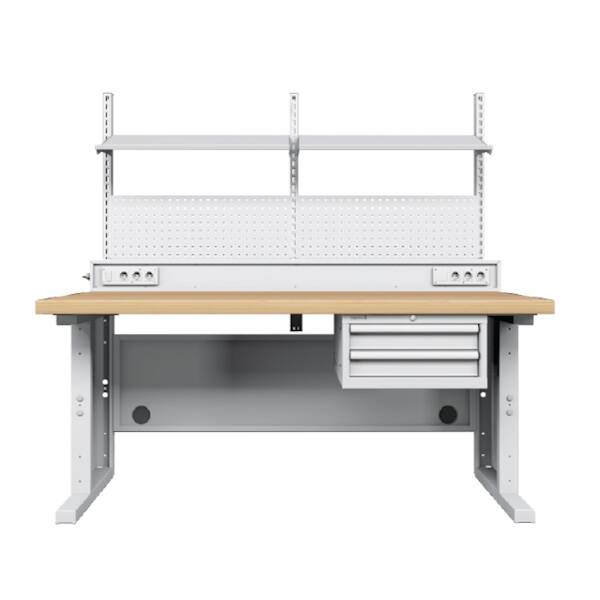 עמדת עבודה 200 ס"מ 2 מגירות עמדת עבודה 200 ס"מ 2 מגירות