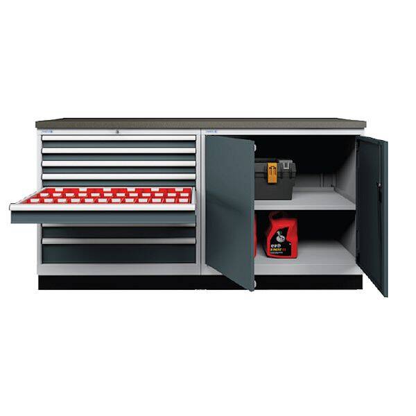 עמדת עבודה עם ארונות עמדת עבודה עם ארונות