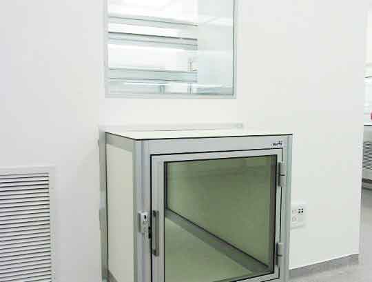 ארון מעבר בקיר גבס לצורך העברת מסתמים